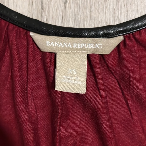 Banana Republic Sleeveless Leather Blouse - Picture 2 of 8
